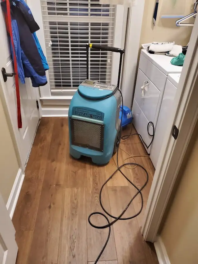Commercial dehumidifier deployed for Flood Damage Cleanup in Arab